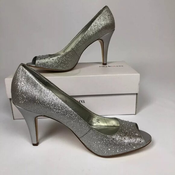 Style Co Monaee Pumps Silver 9.5M - Picture 2 of 6